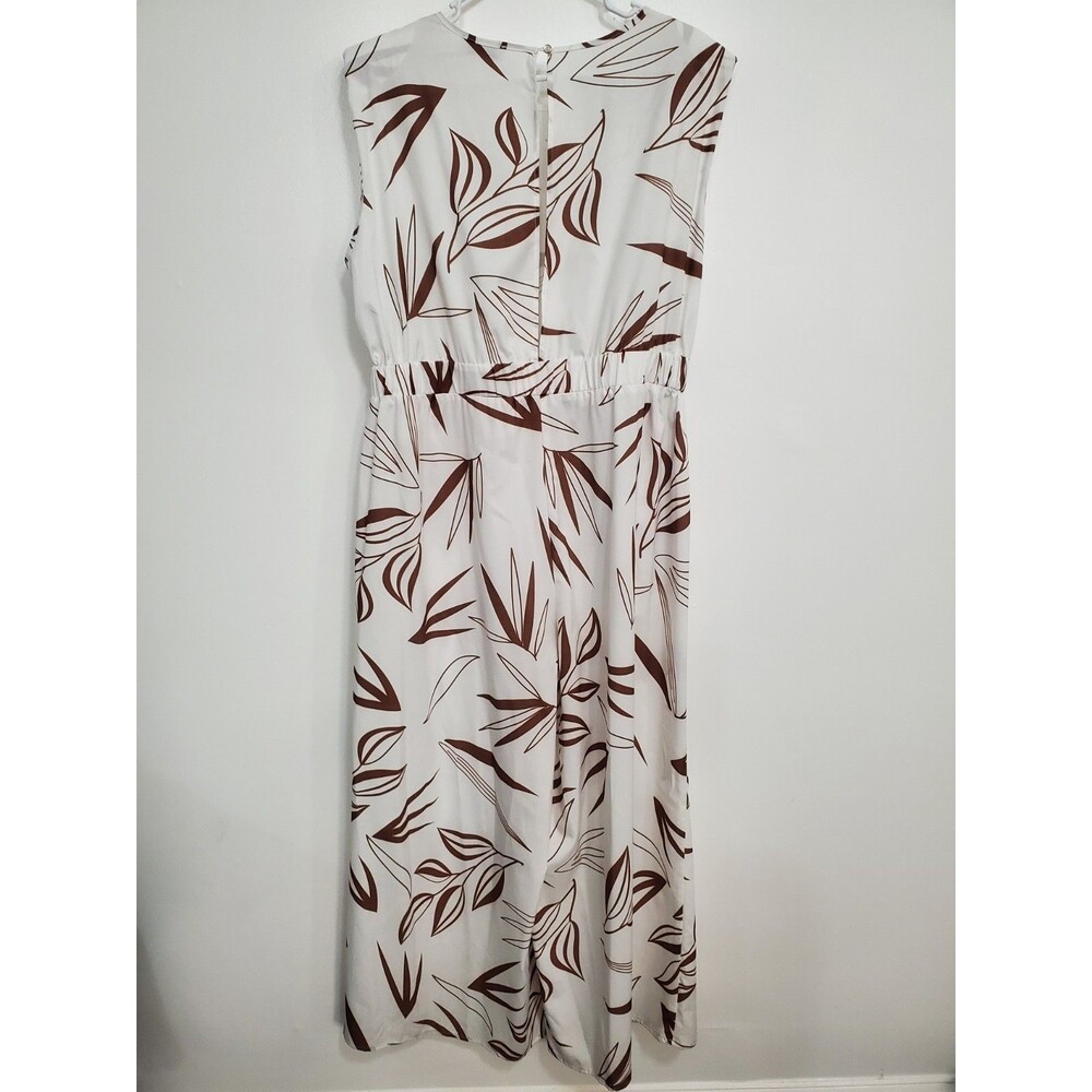 Jumpsuit, Soul of Curves White and Brown Size 1XL